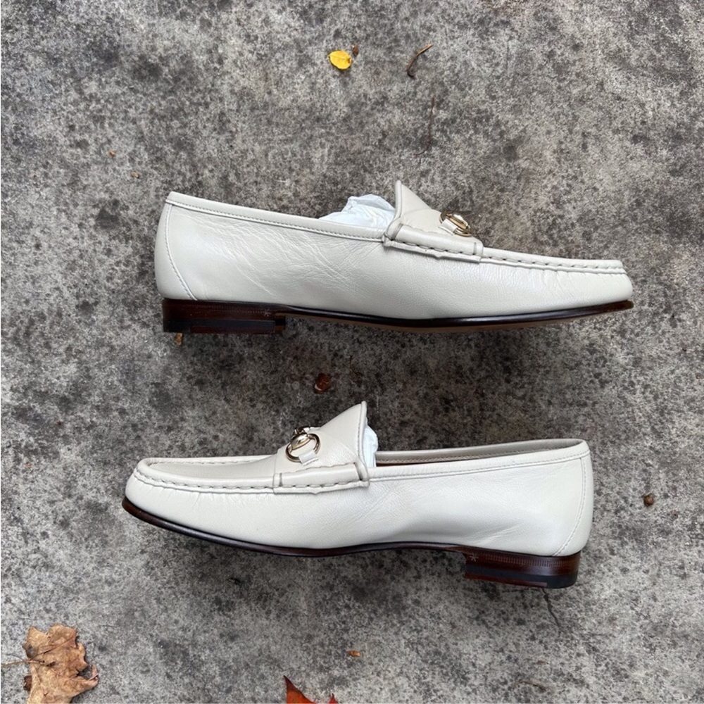 GUCCI LOAFERS NWT WHITE SIZE-8 
BOX INCLUDED - Picture 3 of 9